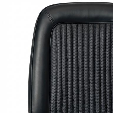 Front Bucket Seat Upholstery Covers | OE Black Rosette | 68-77 Bronco